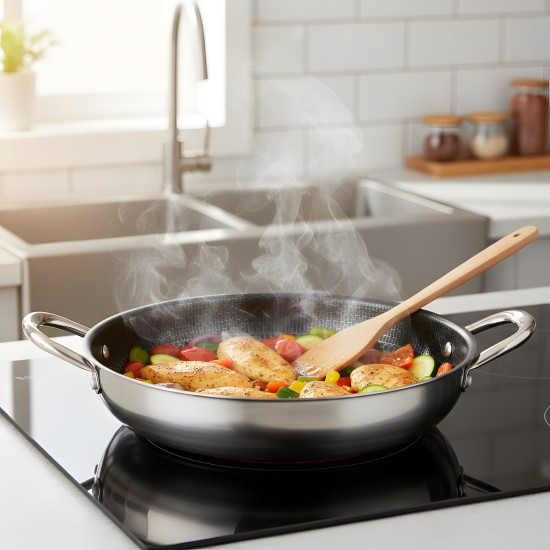 Stainless Steel Pan 32 cm